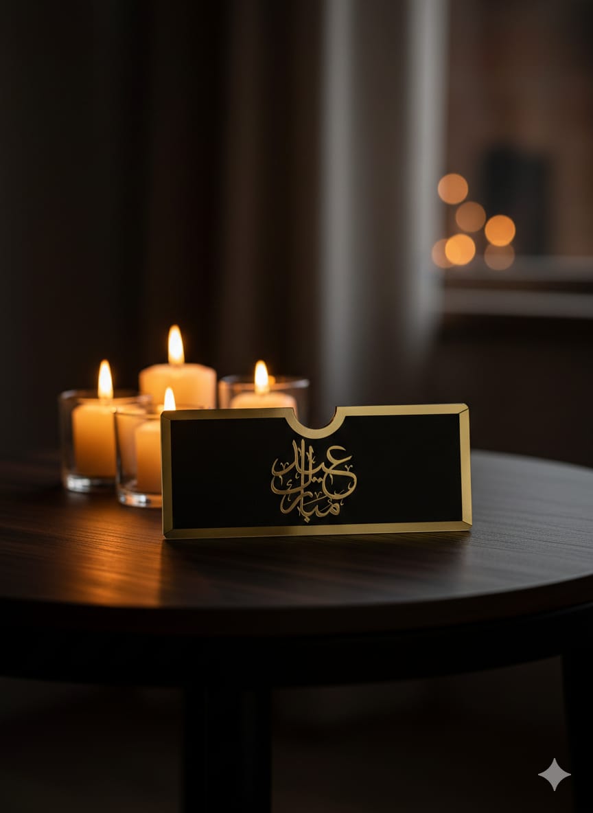 Black Acrylic Eidi Envelope