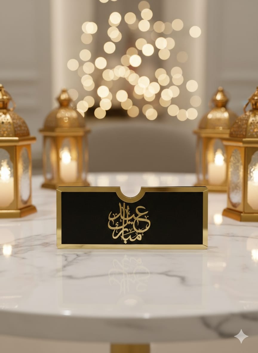 Black Acrylic Eidi Envelope